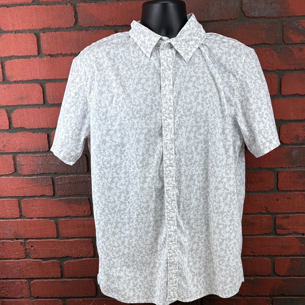 Michael Kors Shirt Mens XL Short Sleeve Button Down